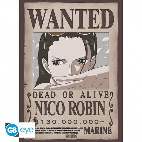 POSTER CHIBI ONE PIECE - WANTED NICO ROBIN 52X38